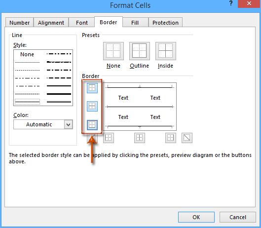 Hướng dẫn tạo đường viền ngang trong Excel